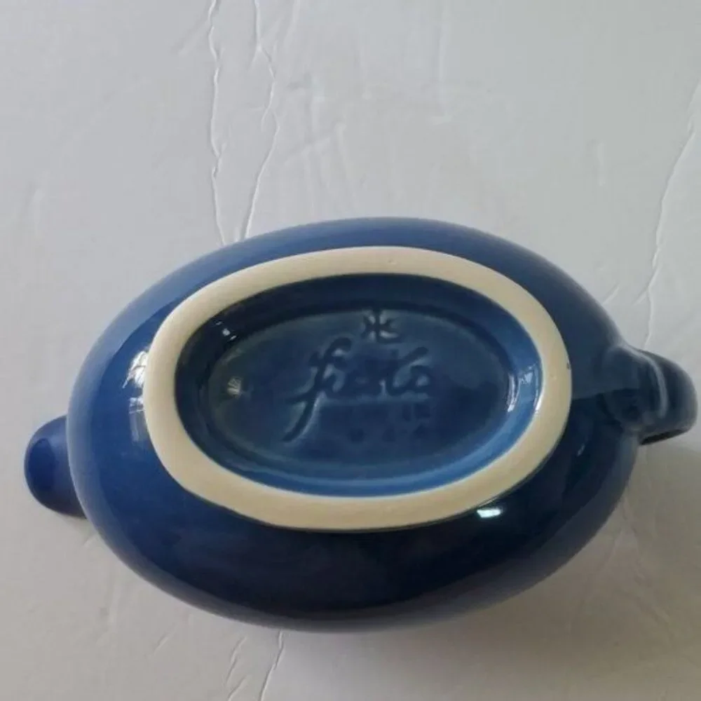 Fiestaware Fiesta 18.5 OZ Gravy Sauce Boat Dish Lapis Blue CERAMIC PITCHER